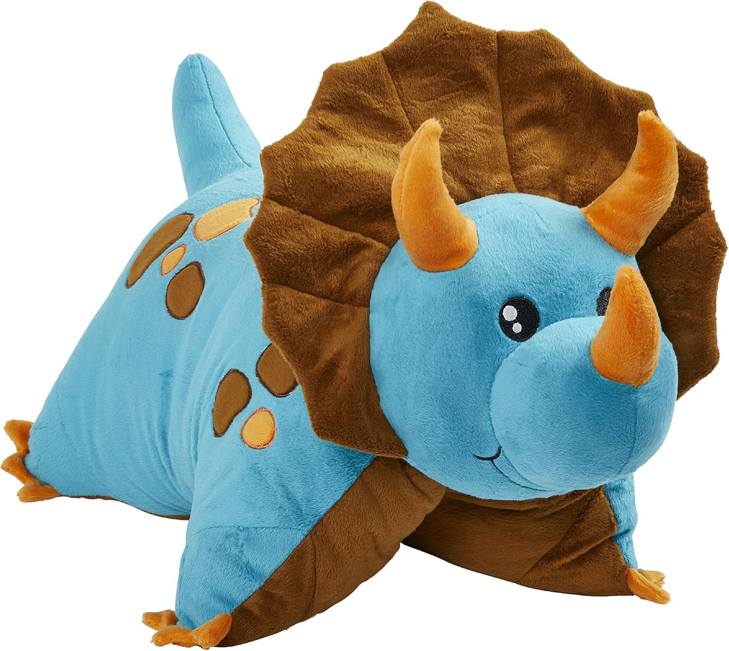 Pillow Pets Triceratops Blue 18 Inch Plush Toy