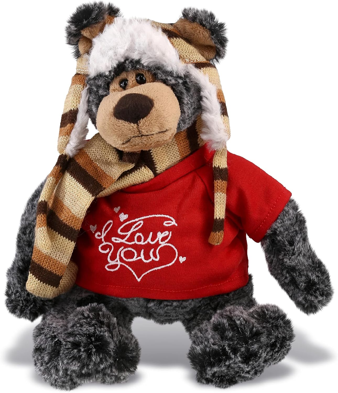 DolliBu I Love You Valentine Standing Black Bear - 11 Inches 1